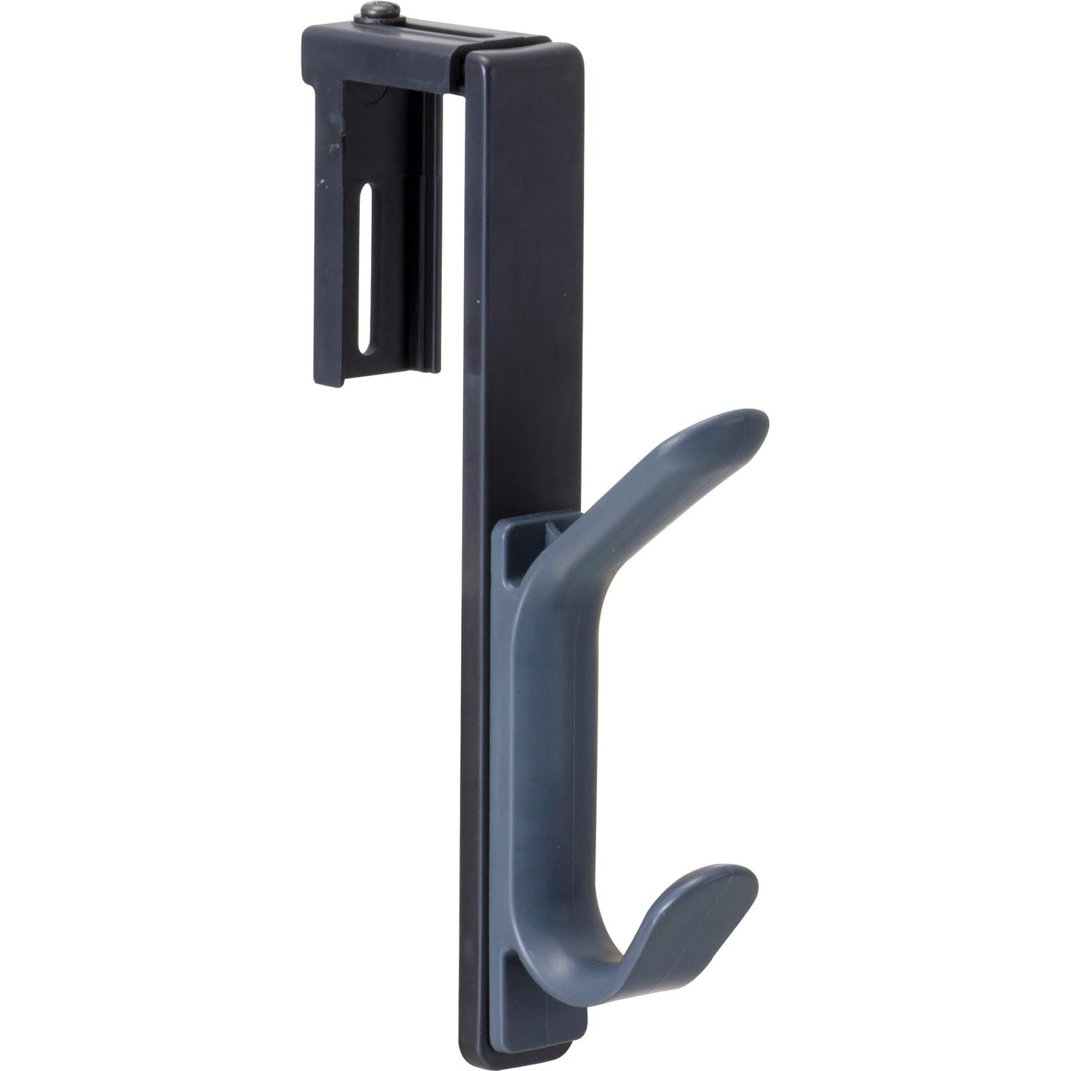 Photo 1 of Officemate 22005 Over Panel Coat Hook Plastic 2 Hooks 10lb Cap 7-Inch x3/4-Inch Gray