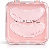 Vitalore Reusable Silicone Eye Patches - Hydrating Eye Pads for Puffiness, Dark Circles &amp; Fine Lines - 100% Silicone Eye Mask (1 pair)