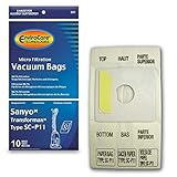 Sanyo Transformax Vacuum Bags Microfiltration with Closure - 10 Pack