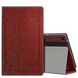 MoKo Case for Fire HD 8 2016 Tablet - Slim Folding Stand Cover with Auto Wake/Sleep for Amazon Fire HD 8 (Previous 6th Gen-2016 Release ONLY), Vintage Style (NOT FIT the Latest 7th Gen 2017 Tablet)