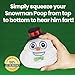 Farting Snowman Poop Toy - 7 Fun Fart Sounds, Xmas Poop Toys, Funny Dog Toy, Christmas Stocking Stuffers Kids Love, Poop Toy, Christmas Toys 2022, Gifts for Secret Santa, Poop Gifts 4x4.5