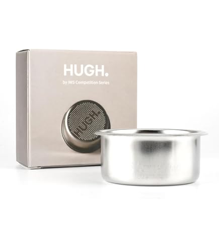 MIAO JIN Portafiltro Senza Fondo 51 Mm 2 Orecchie Per DeLonghi Dedica, Manico In Legno Di Faggio E Cestello 1 Tazza, Filtro Naked Per Espresso Perfetto - 3