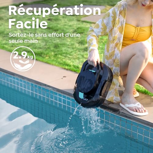 TALOSBO (2026 Upgrade) S1PRO Wireless Pool Robot, 120 Min Autonomy, Compact Pool Cleaner, Double Motor Above-Ground Pool Vacuum Cleaner, 2.5H Quick Charge, for Pools up to 100 m²