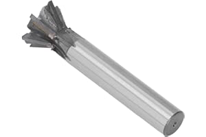 Shanrya Dovetail Cutter Wear Resistant 60 Degree End Mill 6 Flutes with Straight Shank for Steel Iron Machining,Shanryah12D