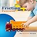 WolVol Big Dump Truck Toy for Kids - Solid Plastic Heavy Equipment Vehicle Toy - Ideal Gift Idea for Kids Boys & Girls (Heavy Duty)