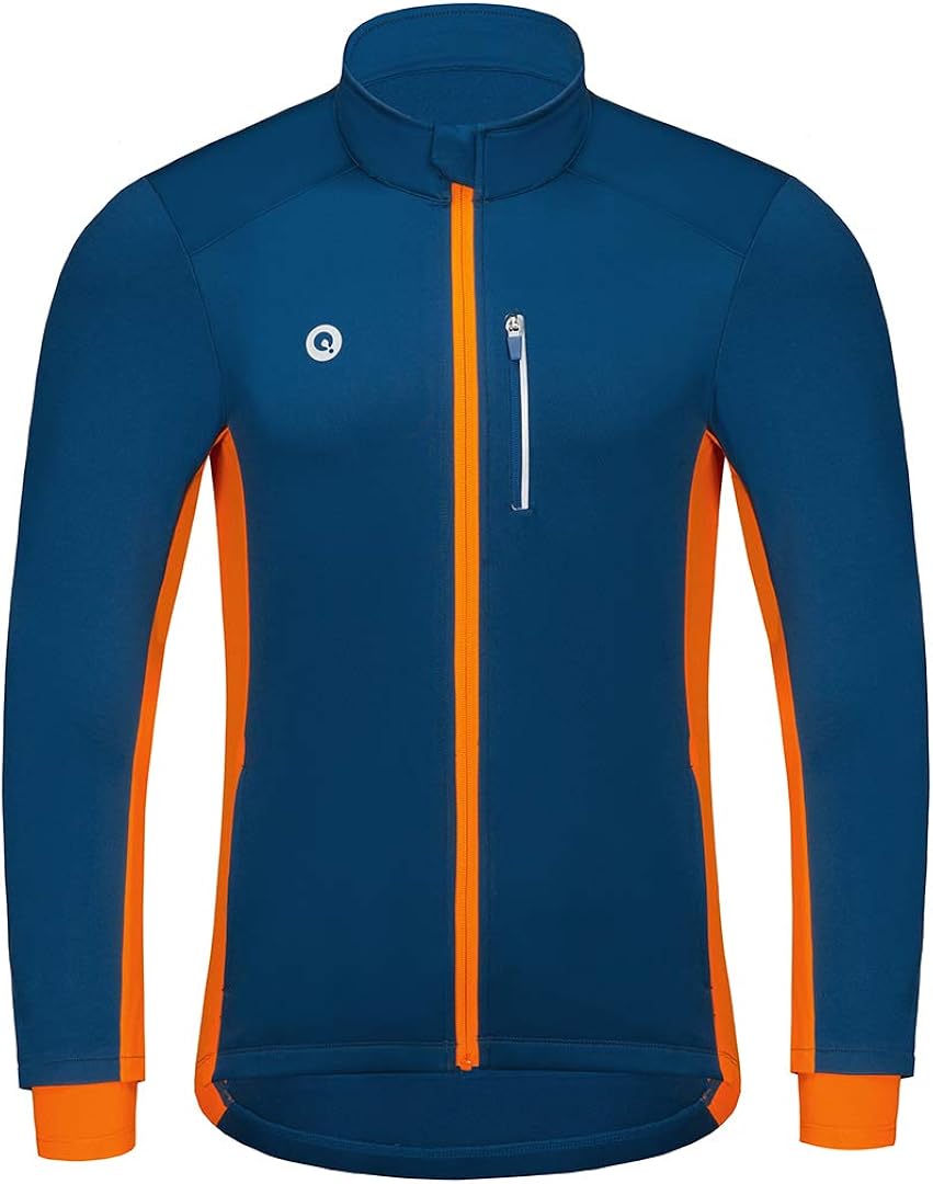 Przewalski Cycling Bike Jackets for Men Winter Thermal Running Jacket Windproof Breathable Reflective Softshell Windbreaker : Clothing