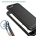 iPhone 7 Case, LUVVITT [Sleek Armor] Slim Shock Absorbing Flexible Back Cover TPU Rubber Case for Apple iPhone 7 - Black
