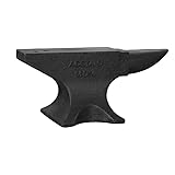 Easmvetaln Cast Steel Anvil,132 Lbs(60kg) Single