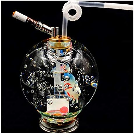 TYX HOME Double Loop Filter Bubble Flash Ball Crystal Hookah Tobacco Cut Cigarette Shisha Holder Pipe Tobacco Hook Full Set