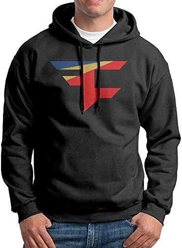 Male's Faze Clan Logo Fashion Sweatshirts Large Black