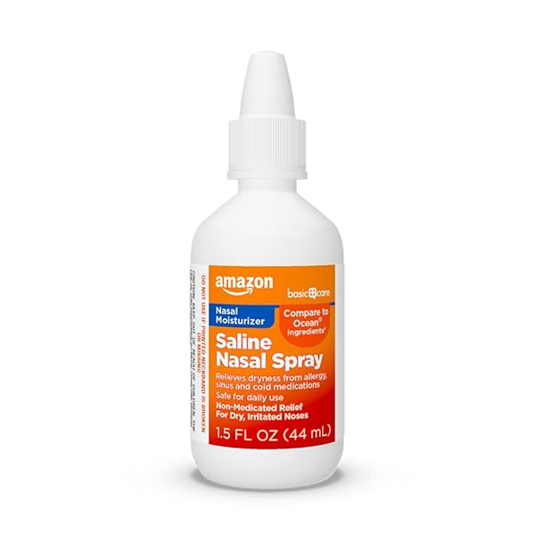 AMAZON BASIC CARE PREMIUM SALINE NASAL MOISTURIZING SPRAY...