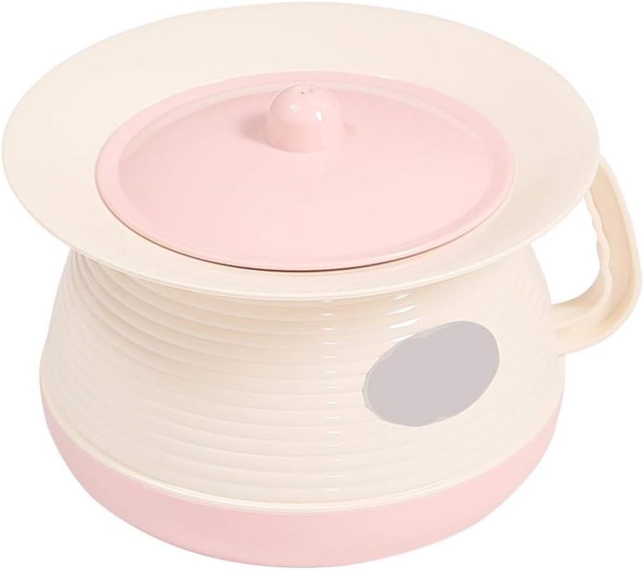 GUOJINE Portable Toilets Chamber Pot Pots, Plastics Bedpan Female Urine Buckets, Adults With
