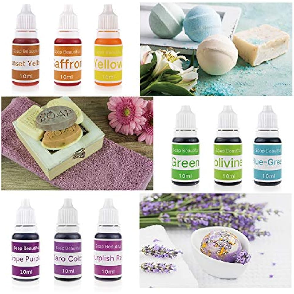 16 Colors Bath Bomb Soap DyeFood Grade Skin Safe Colorant, Vegan