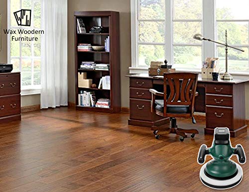 HAWKFORCE 10-Inch Cordless Car Polisher, 18V Electric Car Buffer - Adjustable Twin Handles, Random Orbit - Buffer Kit with 6 Bonnets for Cleaning, Waxing, Polishing, Fit for Car, Truck, Boat Etc