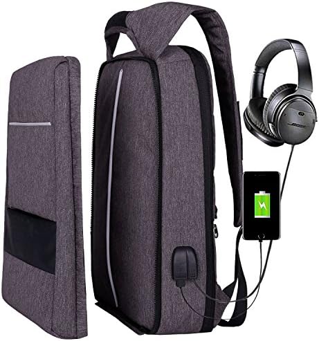 XQXA Backpack Laptop,Business Backpack with USB Charging Port and Headphone Jack,Laptop Bag for HP Lenovo Macbook,Best Laptop Backpack Lightweight,Mens Bags Backpack,17 Inch Laptop Backpack