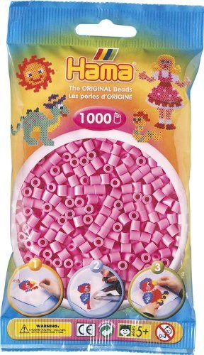 Bulk Buy:Hama Pastel Light Mauve 207-48 Midi Beads 1,000 Count (3 Pack)