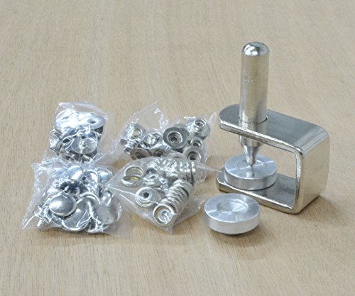 CS Osborne Line 20 Snap Setter kit, Includes 25 Nickel-plated over Brass Snaps