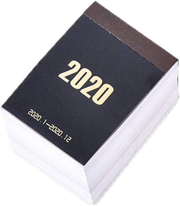2020 366 Days Mini Calendar Simplicity Desktop Agenda Diary Tag Daily Planner Non Sticky by Holo Cute