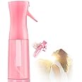 Leaflai Empty Spray bottles, Continuous Spray Bottle with Fine Mist for Hairstyling, Skincare,Plant Care,Pet Grooming, Valentines Gift Refillable Spray Container for Travel(Pink)