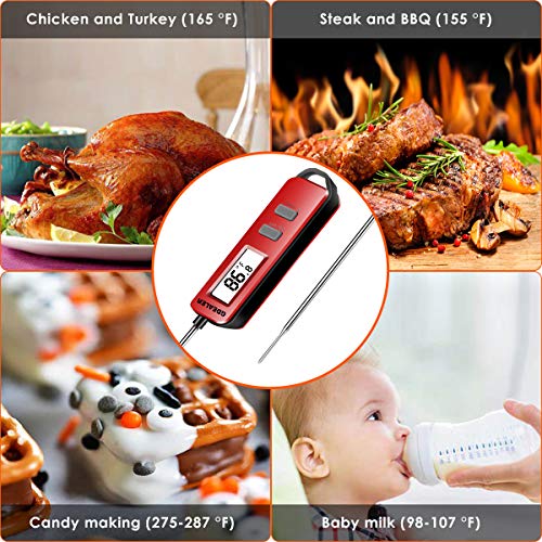 GDEALER Meat Thermometer Digital Instant Read Thermometer Cooking Candy