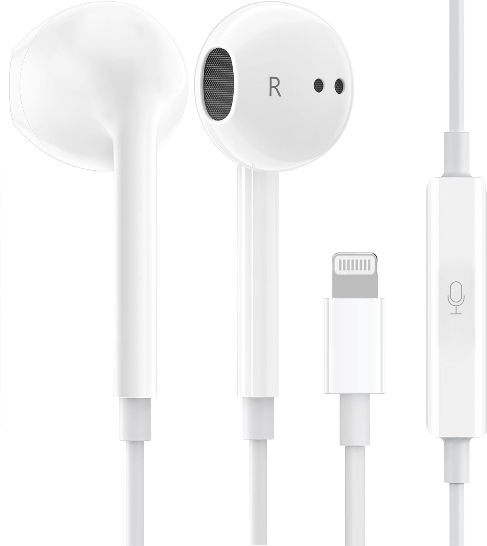 Photo 1 of **MAJOR DAMAGE**
1Pack Wired Earphones with Lightning Connector ???????for iPhone Headphones In-Ear Earbuds, Built-in Microphone and Volume Control Headsets Compatible iPhone 14/14 Pro/14 Plus/13/12/11/XR/XS/X/8/7/SE