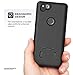 Google Pixel 2 XL Belt Clip Case, Encased (DuraClip) Slim Fit Holster Shell Combo (Rubberized / Non Slip) Smooth Black