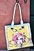 Papaya Art Love Who You Are Rose Victorian Girl Oil Cloth Tote Handbag Purse