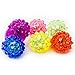 Fun Central 24-Pack - Assorted Color LED Light Up Jelly Bumpy Rings - Fun and Colorful Bulk Pack Party Favors