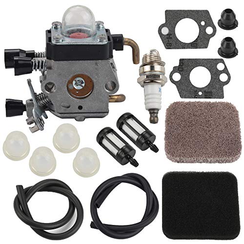 Butom FS85 FS80 Carburetor for Stihl FS75 FS80R FS85 FS85R FS85T FS85RX String Trimmer Weedeater C1Q-S97 Carb w/Fuel Repower Kit Air Filter