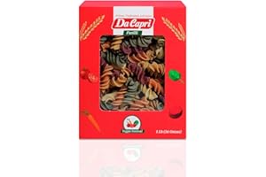 Da Capri Veggie Festival Fusilli (Pack Of 2) | Artisanal Homemade Pasta | 16 Oz Vegan & Healthy | 100% Natural & Plant-Based | Easy to make & Fast Cooking