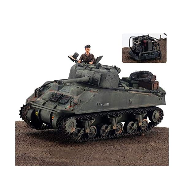 XHH Panzer-Wagen-Legierungsmodell im Maßstab 1:32, Militär-Sherman-Firefly-Panzer-Modell der britischen Armee… – Bild 4