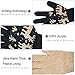 LETHMIK Christmas Thick Knit Gloves Winter Deer Knitted Warm Glove for Women&Girls Black,One Size (Superior Elasticity)