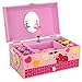 SONGMICS Ballerina Music Jewelry Box for Little Girls, Swan Lake Tune Pink UJMC002