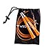 Speed Cable Jump Rope, Ultra Fast Fully Adjustable - Great for Cross Training, Boxing, Traveling Workouts, MMA, Exercise and Fitness, Comes with Rope Bag 100%