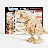 PONTE COLLECTION 3D Jigsaw Puzzle Wood DIY Craft Kit Dinosaur Puzzle Sound Control Toy Walking Wooden Creative Puzzle Robot Toys Best Educational Gift for Kids