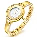 Stainless Steel Wrist Watch for Women Luxury Gold-Tone Watch Analog Quartz Ladies Watches