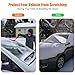 BruRkim Car Windshield Snow Cover for Winter, Sunshade Cover for Summer, Double Side Designed, Waterproof for Ice, Snow, Frost, UV Protection, Large Size Fits for Small Cars, Standar Pickup, SUV