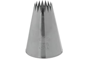 Ateco # 868 - French Star Pastry Tip .63'' Opening Diameter- Stainless Steel