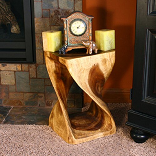 Twisted Wood Tables Double as Stools Space Saving