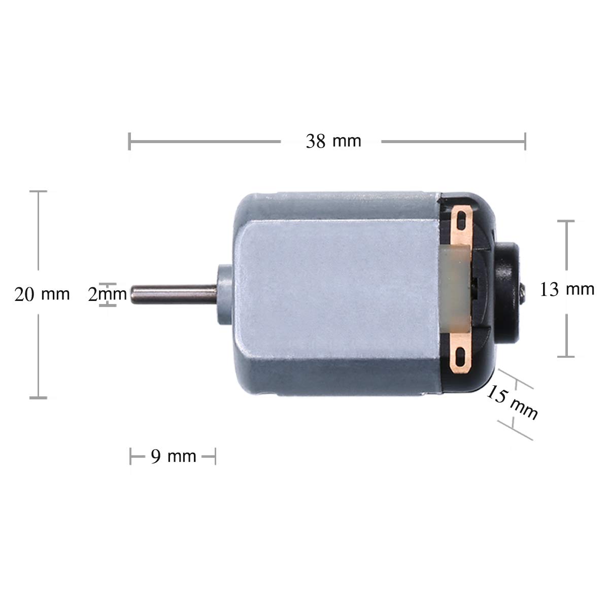 6 Pack DC 1.5-3V 15000RPM Mini Electric Motor for DIY Toys, Science Experiments