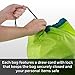 Travelon Set Of 2 Ripstop Pack Sacks, Blue, One Size