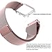 Apple Watch Band, 38mm with Metal Case Milanese Loop Magnetic Mesh Stainless Steel - Shockproof Protective Screen Bumper w Anti-scratch Soft Rubber for iWatch Sport & Edition - Rose Gold