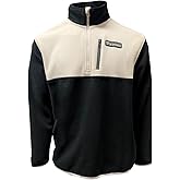 Guinness Half-Zip Fleece Pullover – Black & Cream – Warm & Stylish Outdoor Sweater, Medium