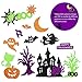 Halloween Stickers for Kids, Glitter Craft Stickers for Pumpkin Decorating or Halloween Bags, 500 Pieces