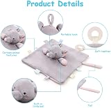 Vicloon Baby Comforter Elephant Toy Blanket 26x26cm Soft Sleep Quilt view 4
