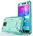 E LV Case for Galaxy Note 4 Case Shock Absorption/HIGH Impact Resistant Full Body Hybrid Armor Protection Defender Case Cover for Samsung Galaxy Note 4 - [Mint/Turquoise]
