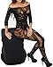 WOOPOWER Lingerie for Women Crotchless Fishnet Bodystocking, Stretch Mesh Bodysuit