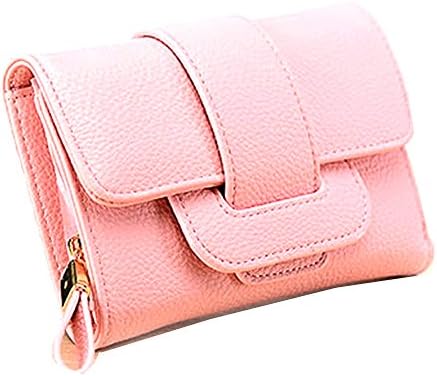 VLCQNHI Women Credit Card Wallets to Organize Your Cash,Passport,and Phone with Removable Wristlet Strap,Zipper Clutch Purse Colorsize Medium Pink Luxury brand Women's Multi-card Position Wallet