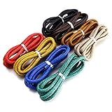 BEADNOVA 5mm Round Imitate Crocodile Skin PU Leather Cords Making Jewelry Bracelet Necklace Mix Color Lot (Total 8M, 1M/ color)
