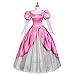 Angelaicos Womens Princess Dress Lolita Layered Party Costume Ball Gown (M, Pink)